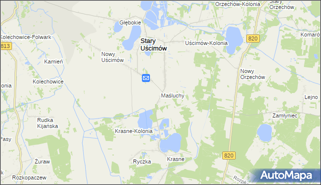mapa Maśluchy, Maśluchy na mapie Targeo