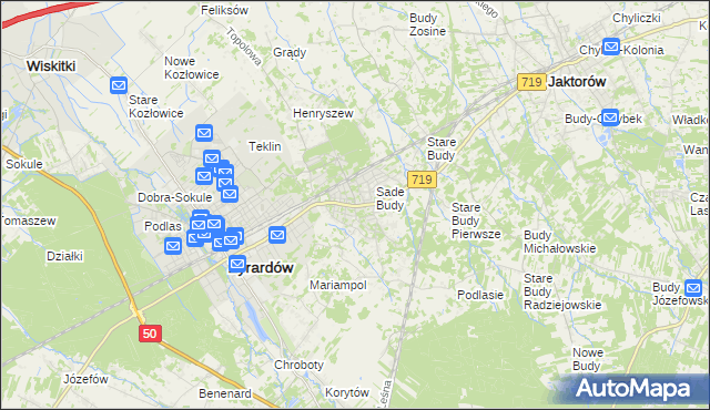 mapa Międzyborów, Międzyborów na mapie Targeo