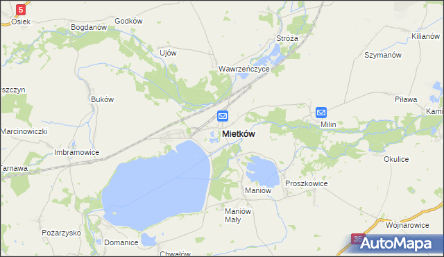 mapa Mietków, Mietków na mapie Targeo