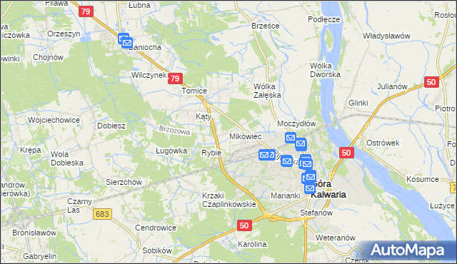 mapa Mikówiec, Mikówiec na mapie Targeo
