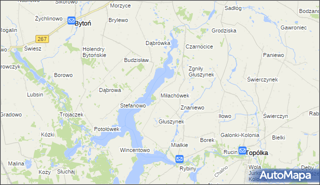 mapa Miłachówek, Miłachówek na mapie Targeo