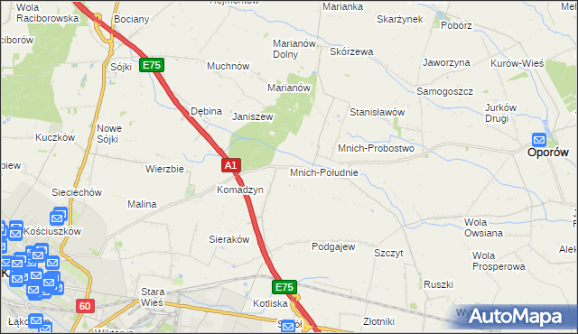mapa Mnich-Południe, Mnich-Południe na mapie Targeo