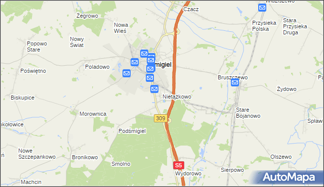 mapa Nietążkowo, Nietążkowo na mapie Targeo