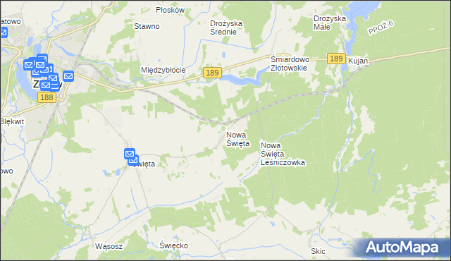 mapa Nowa Święta, Nowa Święta na mapie Targeo