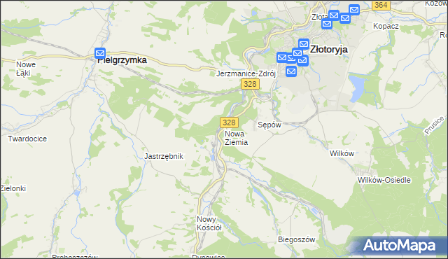 mapa Nowa Ziemia, Nowa Ziemia na mapie Targeo