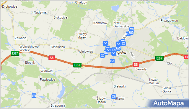 mapa Nowy Dwór gmina Syców, Nowy Dwór gmina Syców na mapie Targeo