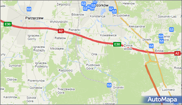mapa Orła, Orła na mapie Targeo