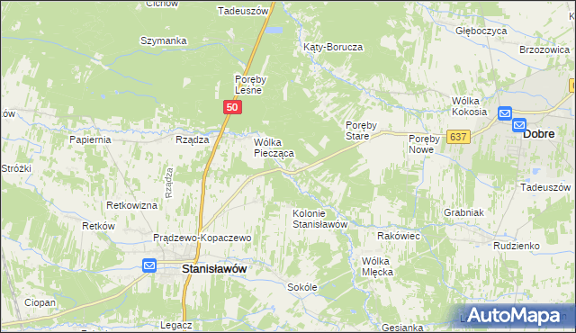 mapa Osęczyzna, Osęczyzna na mapie Targeo