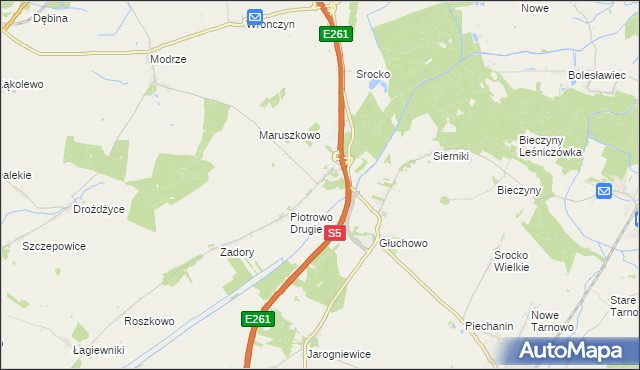 mapa Piotrowo Pierwsze, Piotrowo Pierwsze na mapie Targeo