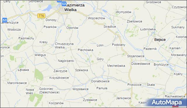 mapa Plechów, Plechów na mapie Targeo