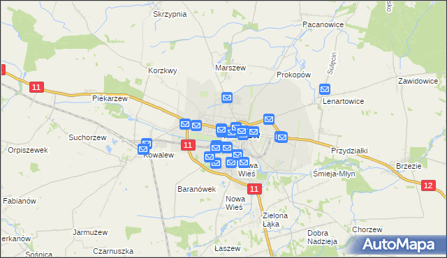 mapa Pleszew, Pleszew na mapie Targeo