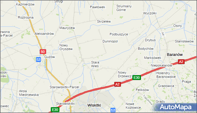 mapa Podoryszew, Podoryszew na mapie Targeo