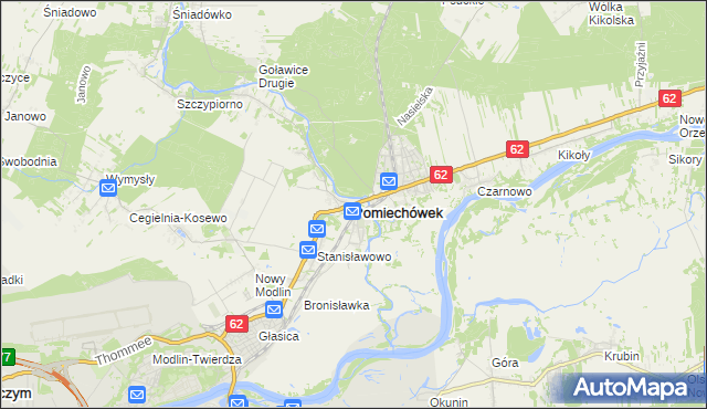 mapa Pomiechówek, Pomiechówek na mapie Targeo