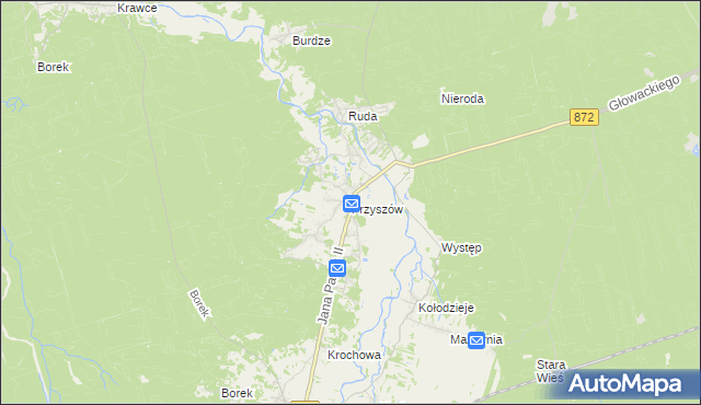 mapa Przyszów, Przyszów na mapie Targeo