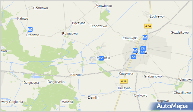 mapa Pudliszki, Pudliszki na mapie Targeo