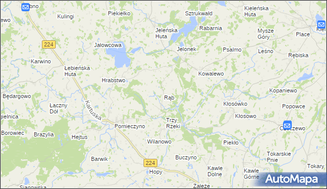 mapa Rąb, Rąb na mapie Targeo
