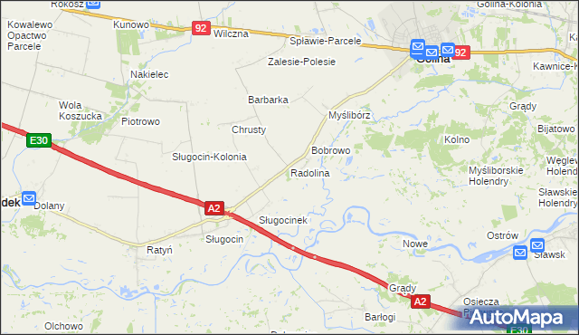mapa Radolina, Radolina na mapie Targeo