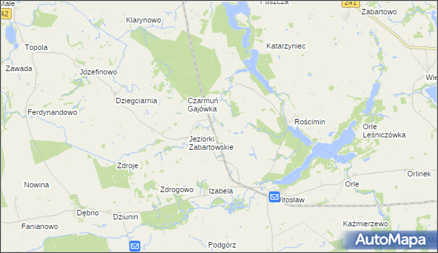 mapa Rajgród gmina Mrocza, Rajgród gmina Mrocza na mapie Targeo