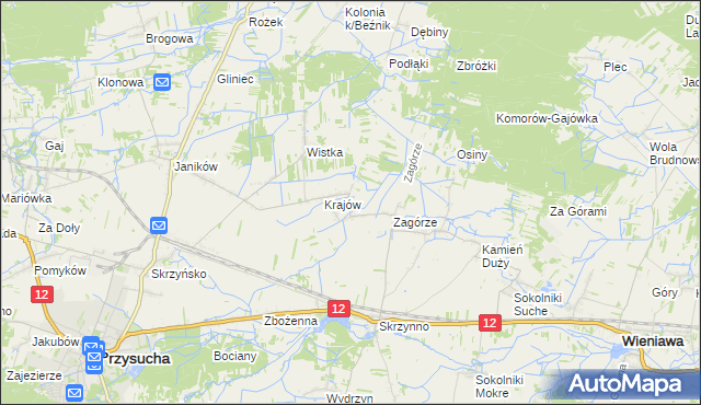 mapa Romualdów gmina Wieniawa, Romualdów gmina Wieniawa na mapie Targeo