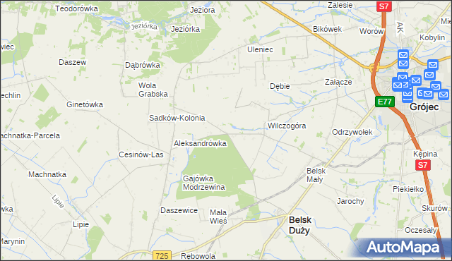 mapa Rosochów, Rosochów na mapie Targeo