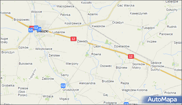 mapa Równa, Równa na mapie Targeo