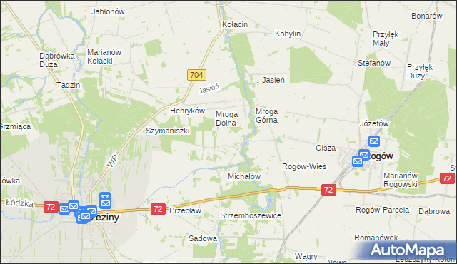 mapa Rozworzyn, Rozworzyn na mapie Targeo