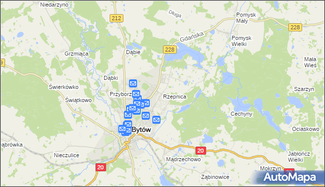 mapa Rzepnica, Rzepnica na mapie Targeo