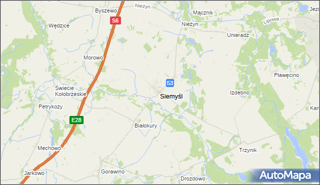 mapa Siemyśl, Siemyśl na mapie Targeo