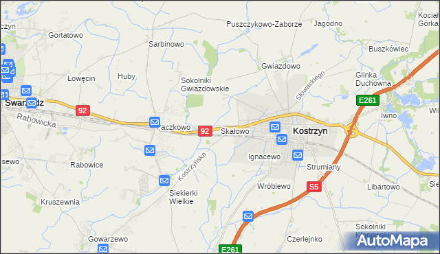 mapa Skałowo, Skałowo na mapie Targeo