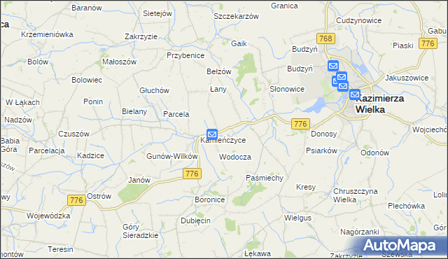 mapa Skorczów, Skorczów na mapie Targeo