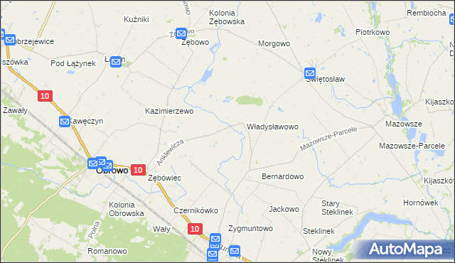 mapa Skrzypkowo, Skrzypkowo na mapie Targeo