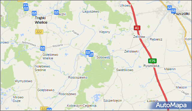 mapa Sobowidz, Sobowidz na mapie Targeo