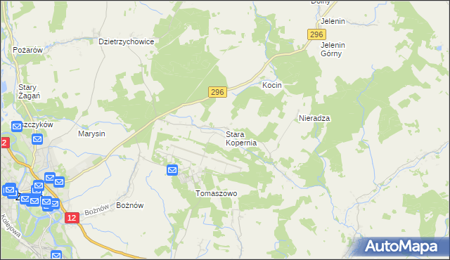 mapa Stara Kopernia, Stara Kopernia na mapie Targeo