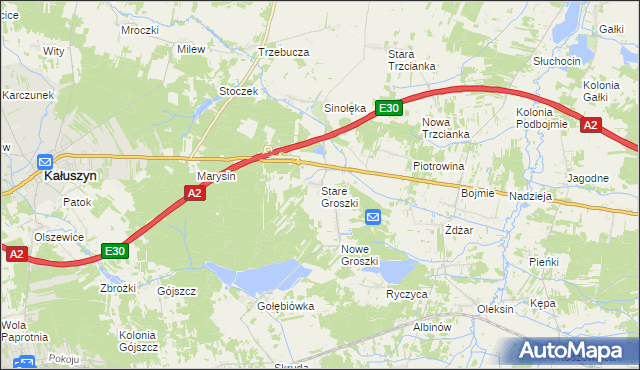 mapa Stare Groszki, Stare Groszki na mapie Targeo