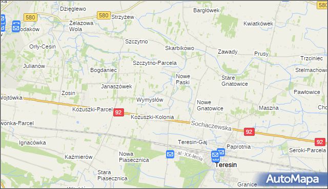 mapa Stare Paski, Stare Paski na mapie Targeo