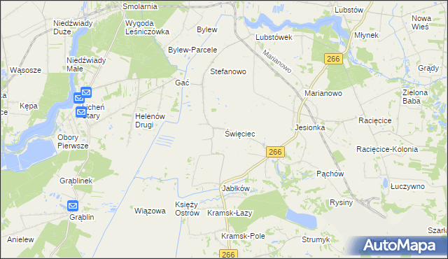 mapa Święciec, Święciec na mapie Targeo