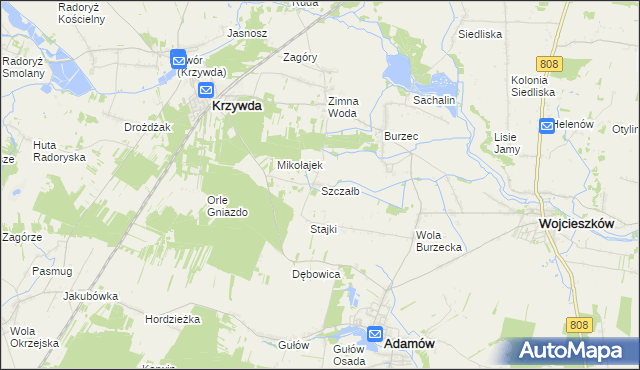 mapa Szczałb, Szczałb na mapie Targeo