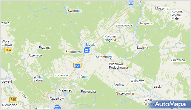 mapa Sztombergi, Sztombergi na mapie Targeo