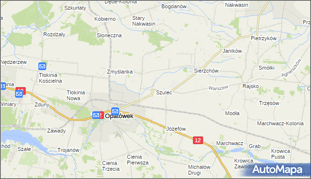 mapa Szulec, Szulec na mapie Targeo