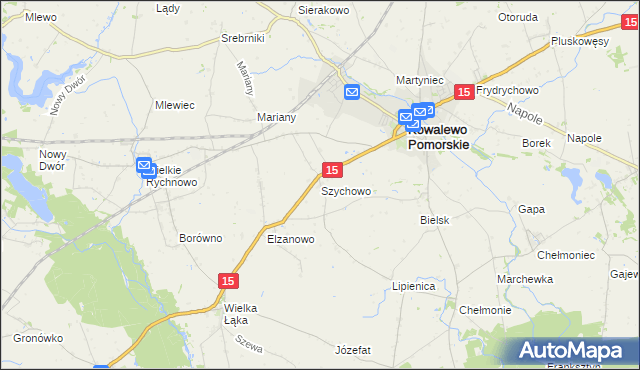 mapa Szychowo, Szychowo na mapie Targeo