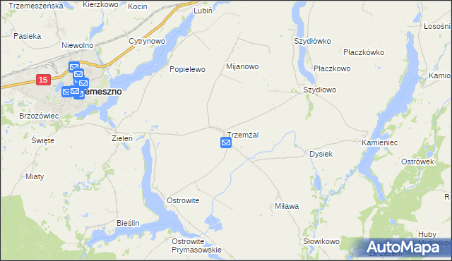 mapa Trzemżal, Trzemżal na mapie Targeo