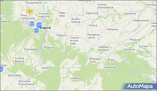 mapa Wagnerówka, Wagnerówka na mapie Targeo