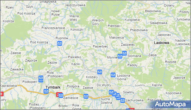 mapa Walowa Góra, Walowa Góra na mapie Targeo