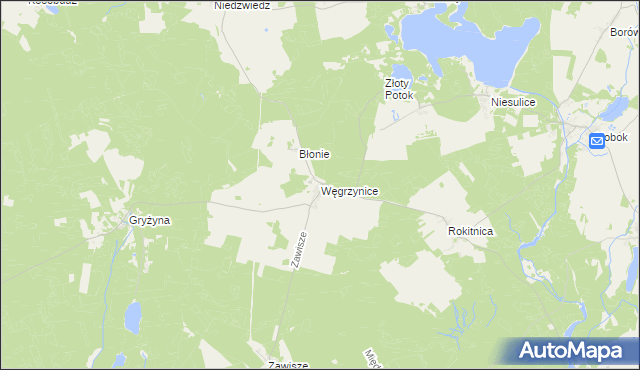 mapa Węgrzynice, Węgrzynice na mapie Targeo