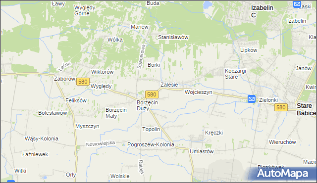 mapa Wierzbin, Wierzbin na mapie Targeo