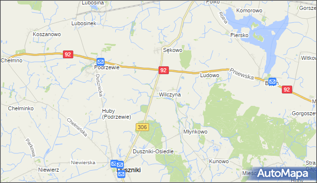 mapa Wilczyna, Wilczyna na mapie Targeo