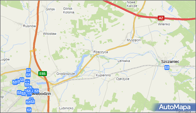 mapa Wityń, Wityń na mapie Targeo