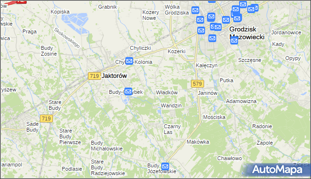 mapa Władków, Władków na mapie Targeo