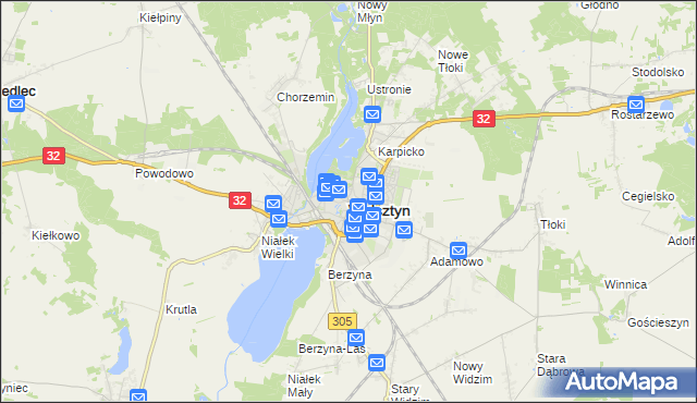 mapa Wolsztyn, Wolsztyn na mapie Targeo