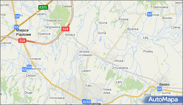 mapa Wróblik Szlachecki, Wróblik Szlachecki na mapie Targeo